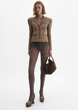 Load image into Gallery viewer, Fitted wool blazer in beige