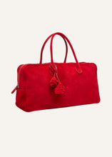 Load image into Gallery viewer, PF25 LARGE BRIGITTE BAG SUEDE RED