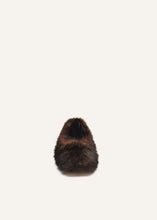 Load image into Gallery viewer, AW23 BALLET FLATS FAUX FUR BLACK
