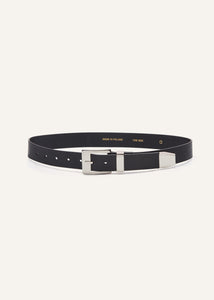 AW23 BELT 01 BLACK SILVER