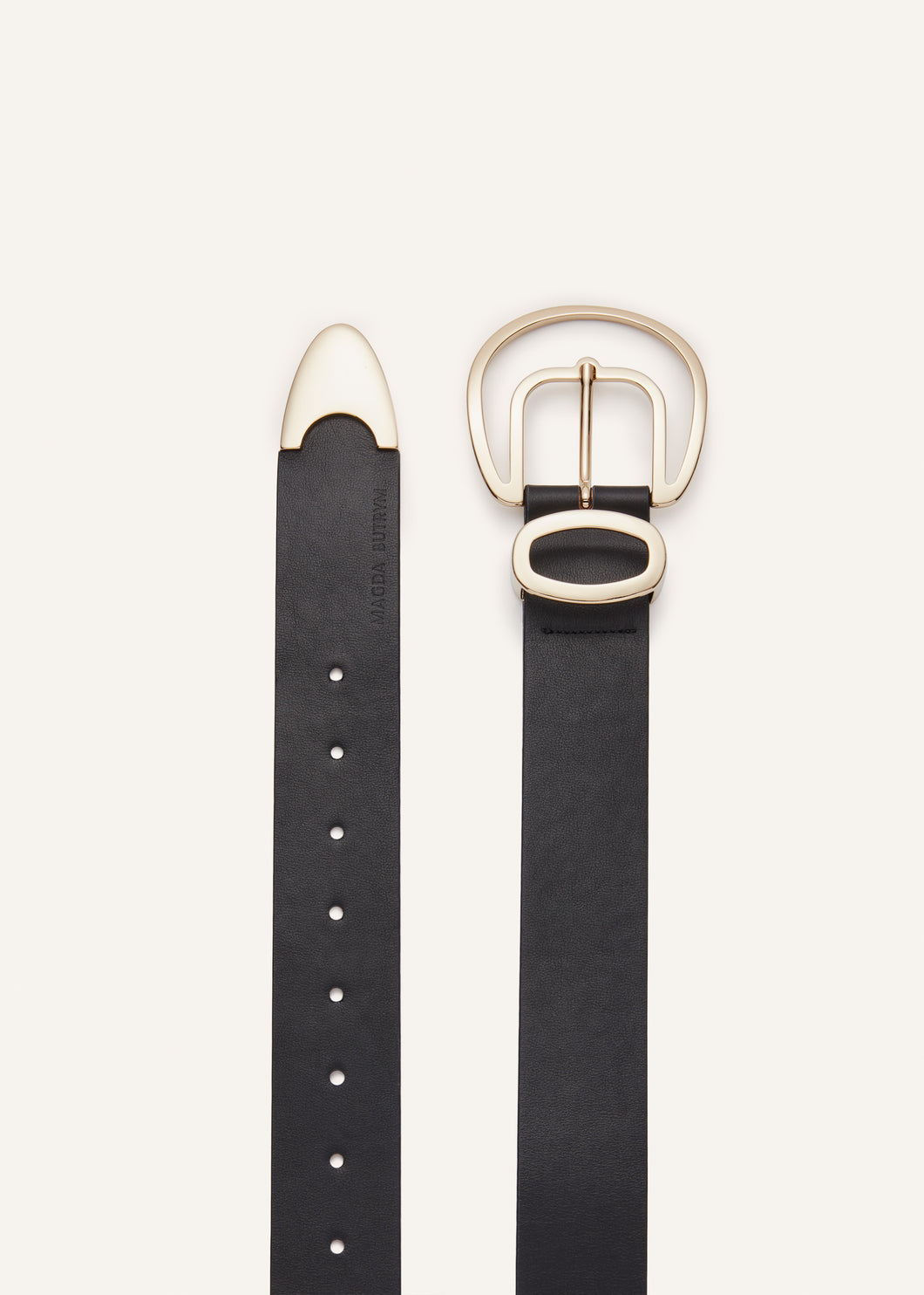AW23 BELT 02 BLACK GOLD