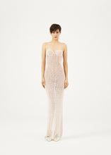 Load image into Gallery viewer, Crochet bustier dress in cream
