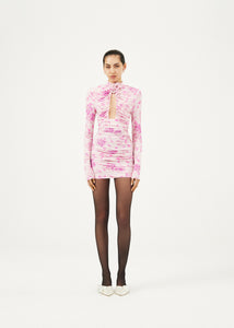 AW23 DRESS 08 PINK PRINT