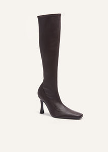 AW23 HIGH BOOTS LEATHER BROWN