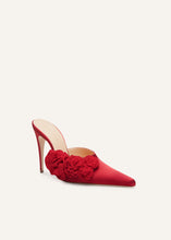 Load image into Gallery viewer, AW23 HIGH MULES SATIN RED PATCH RED
