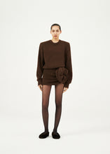 Load image into Gallery viewer, AW23 KNITWEAR 10 SKIRT BROWN

