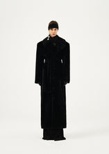 Load image into Gallery viewer, AW23 LEATHER 16 SHEARLING COAT BLACK
