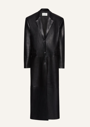 AW23 LEATHER 20 COAT BLACK