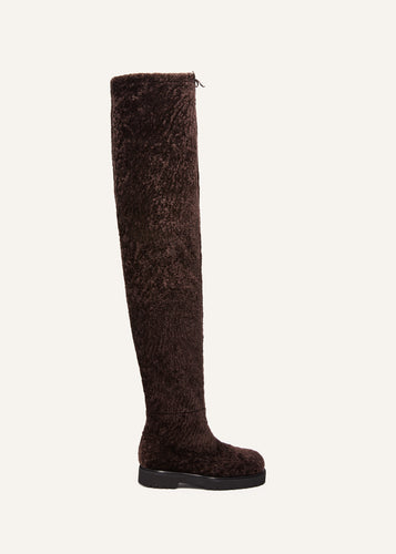 AW24 BOOTS LONG BROWN