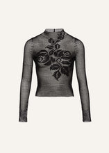 Load image into Gallery viewer, AW24 CROCHET 01 TOP BLACK
