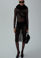 Load image into Gallery viewer, AW24 CROCHET 01 TOP BLACK
