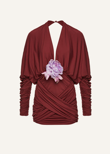 AW24 DRESS 14 BORDEAUX