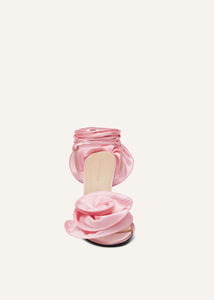 AW24 FLOWER SHOES SATIN PINK