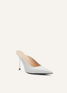 AW24 HIGH MULES LEATHER WHITE