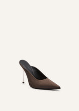 Load image into Gallery viewer, AW24 HIGH MULES SATIN BROWN
