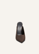 Load image into Gallery viewer, AW24 HIGH MULES SATIN BROWN
