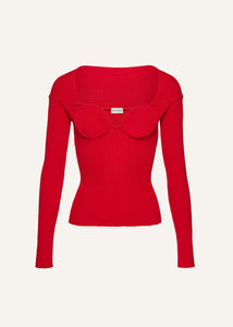 AW24 KNITWEAR 06 TOP RED