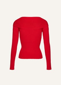 AW24 KNITWEAR 06 TOP RED