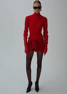 AW24 KNITWEAR 07 BODYSUIT RED