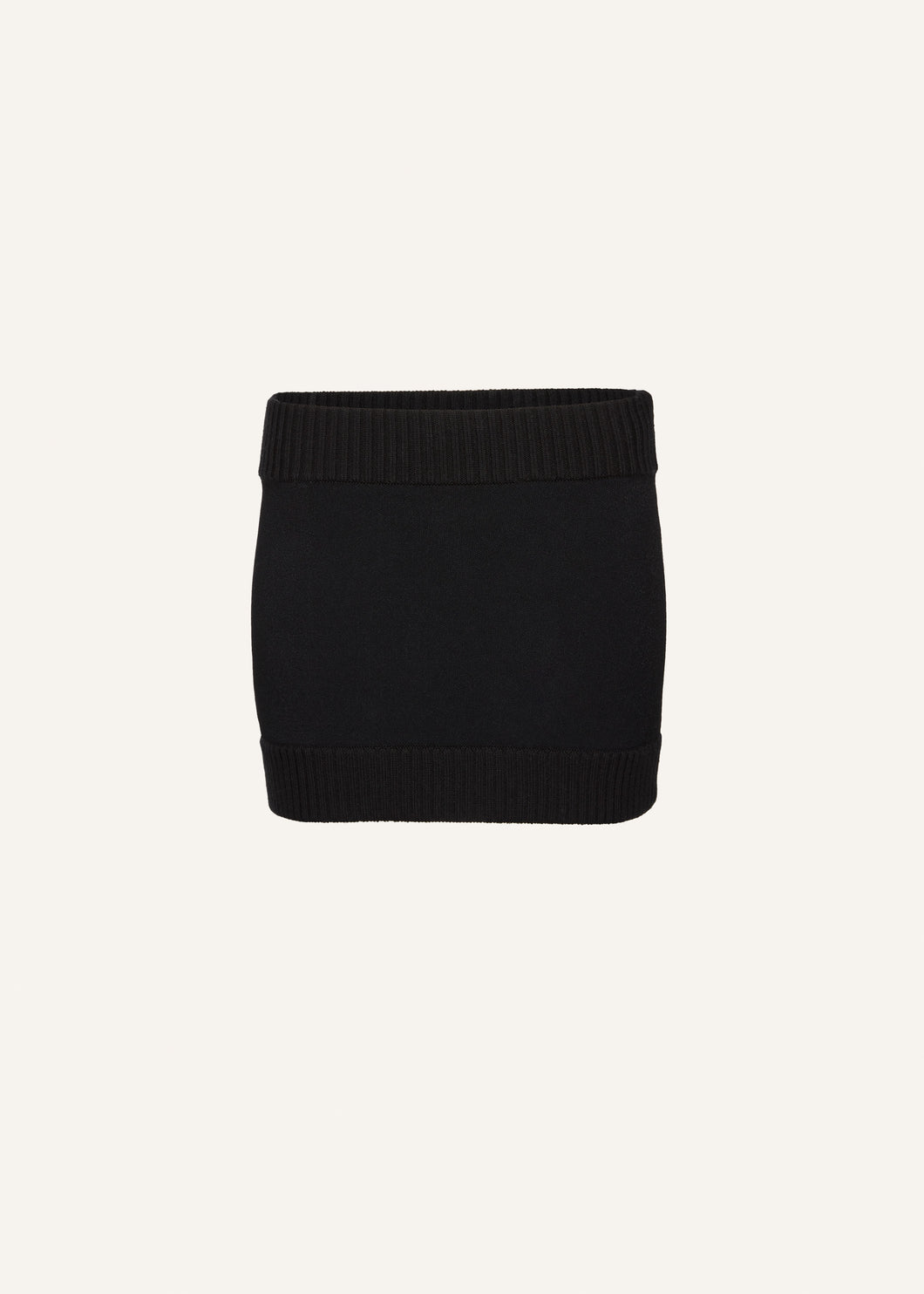 AW24 KNITWEAR 08 SKIRT BLACK