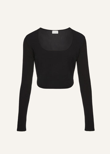 AW24 KNITWEAR 09 TOP BLACK