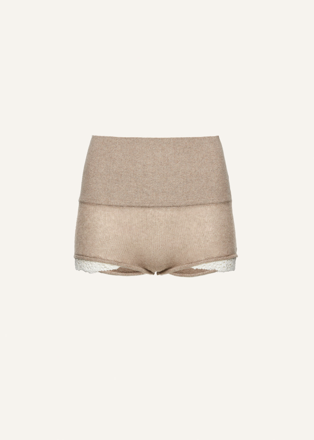 AW24 KNITWEAR 10 SHORTS BEIGE