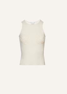 AW24 KNITWEAR 17 TOP CREAM