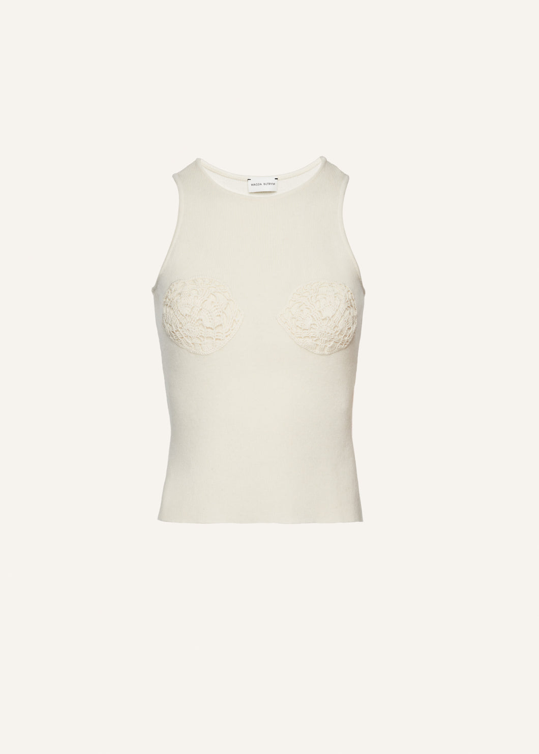 AW24 KNITWEAR 17 TOP CREAM