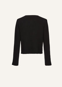 AW24 KNITWEAR 18 CARDIGAN BLACK