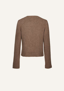 AW24 KNITWEAR 18 CARDIGAN BROWN