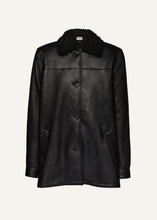 Load image into Gallery viewer, AW24 LEATHER 05 SHEARLING BLACK
