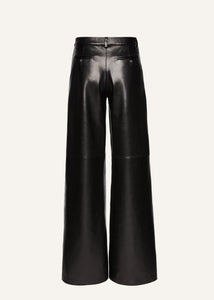 AW24 LEATHER 11 PANTS BLACK