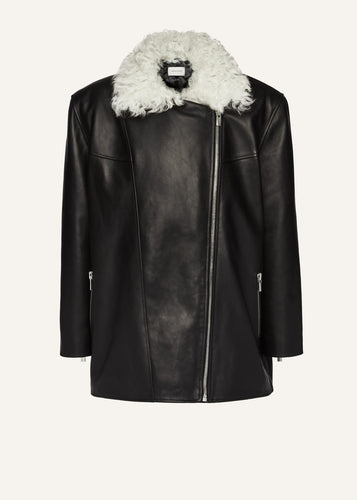 AW24 LEATHER 12 JACKET BLACK