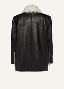 AW24 LEATHER 12 JACKET BLACK