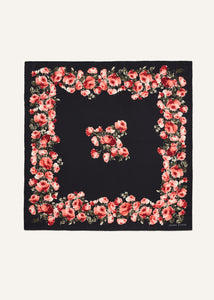 AW24 SCARF 01 BLACK PRINT