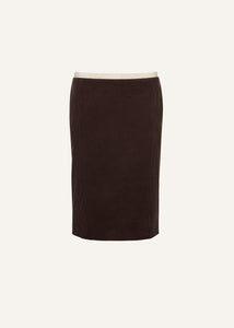 AW24 SKIRT 01 BROWN