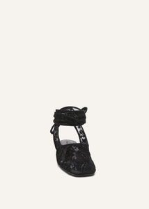AW25 BALLET FLATS LACE BLACK