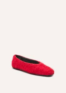 AW25 BALLET FLATS LOOM RED