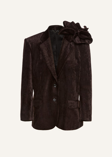 AW25 BLAZER 02 BROWN