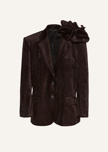 AW25 BLAZER 02 BROWN