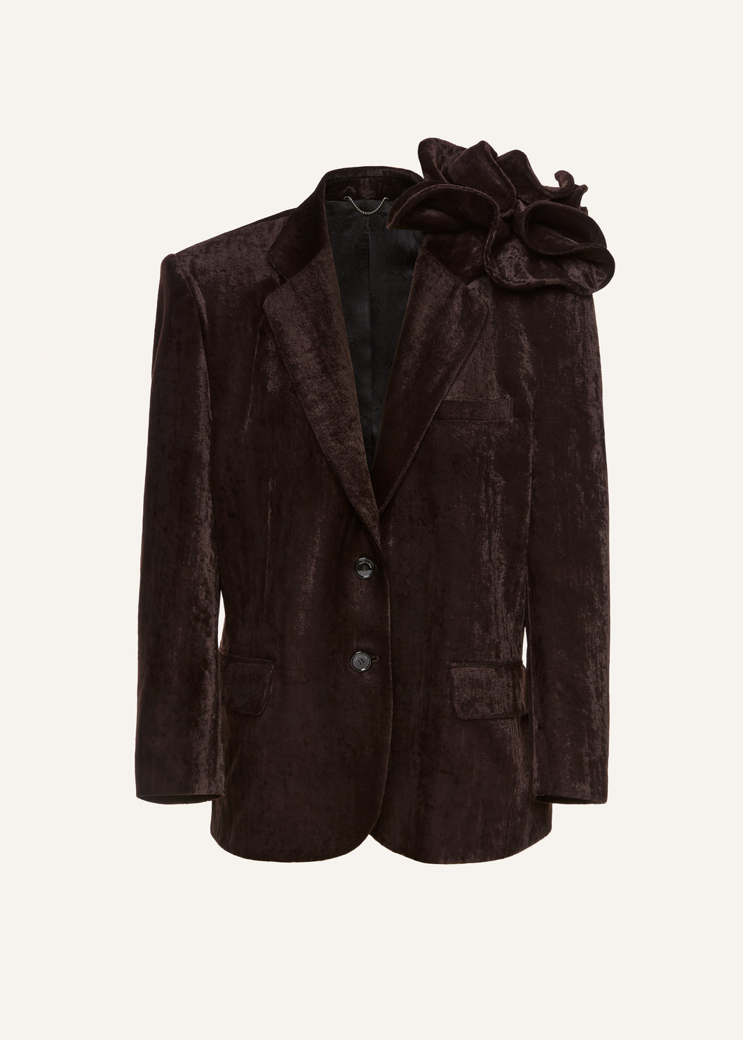 AW25 BLAZER 02 BROWN