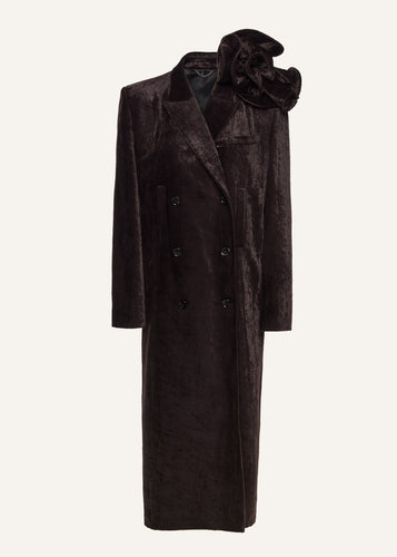 AW25 COAT 02 BROWN