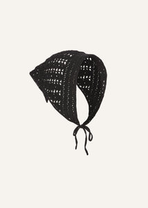 AW25 CROCHET 07 SCARF BLACK