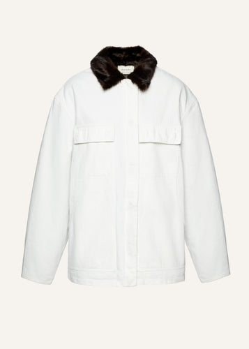 AW25 DENIM 01 JACKET WHITE