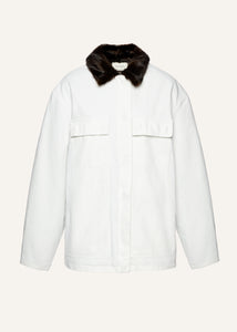 AW25 DENIM 01 JACKET WHITE