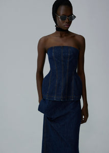 AW25 DENIM 04 SKIRT NAVY