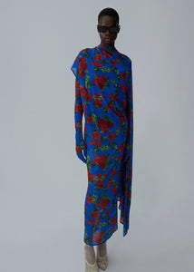 AW25 DRESS 23 BLUE PRINT