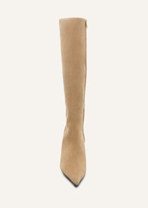 AW25 HIGH BOOTS SUEDE TAUPE