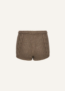 AW25 KNITWEAR 02 SHORTS BROWN
