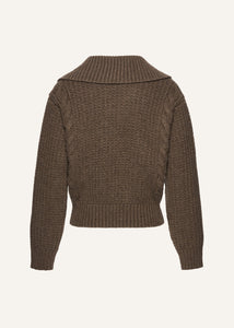 AW25 KNITWEAR 03 SWEATER BROWN